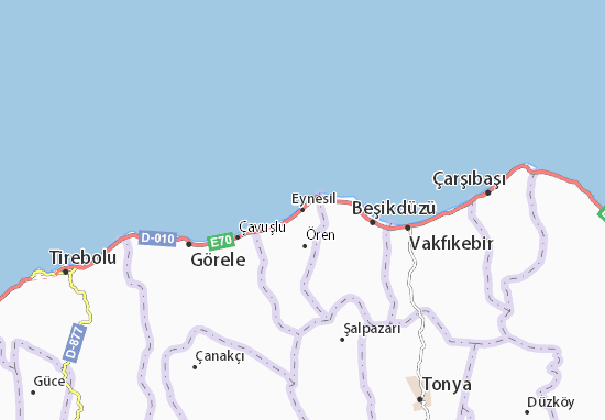Mapa Eynesil