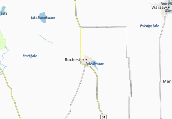 Karte Stadtplan Rochester