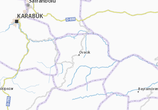 Karte Stadtplan Ovacık