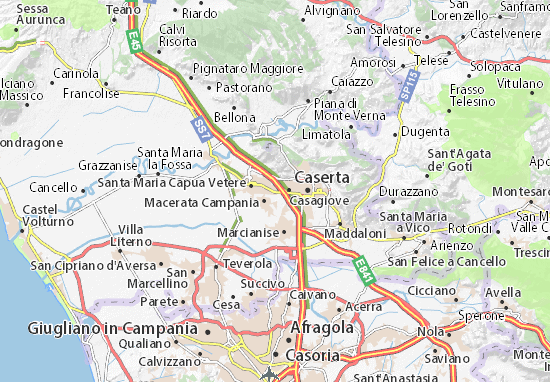 Karte Stadtplan Casapulla