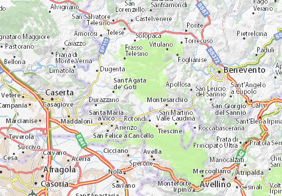 Karte Stadtplan Bucciano