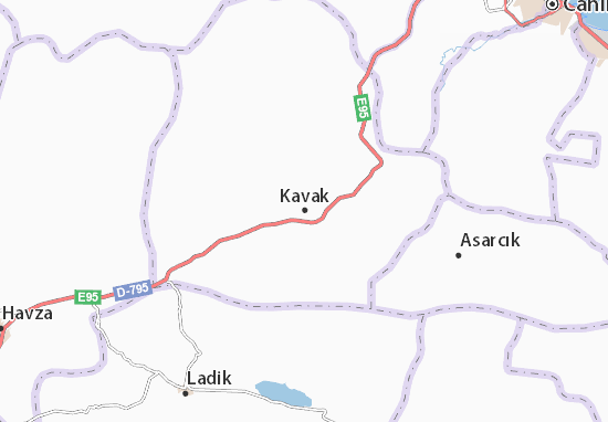 Mapa Kavak