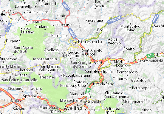 Karte Stadtplan Sant&#x27;Angelo a Cupolo