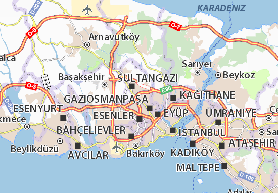 Karte Stadtplan Karadeniz