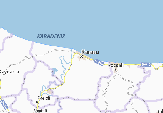 Mapa Karasu