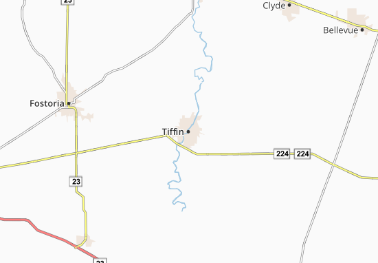 Karte Stadtplan Tiffin