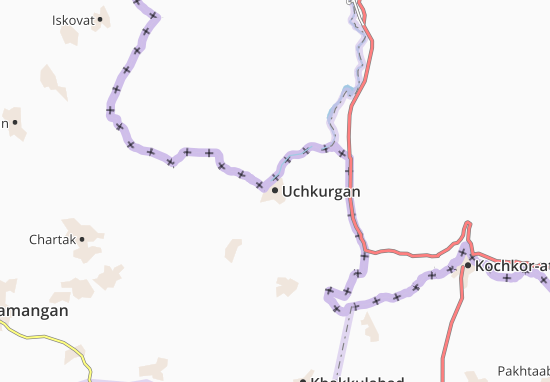 Karte Stadtplan Uchkurgan