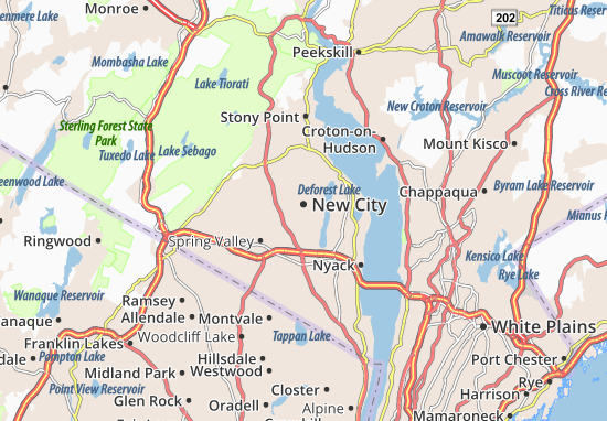 Karte Stadtplan Clarkstown