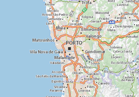 Mapa Porto