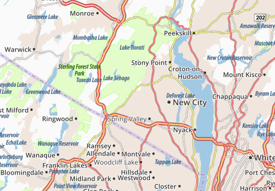 Karte Stadtplan Wesley Hills