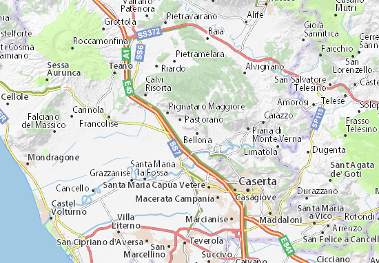 Karte Stadtplan Vitulazio