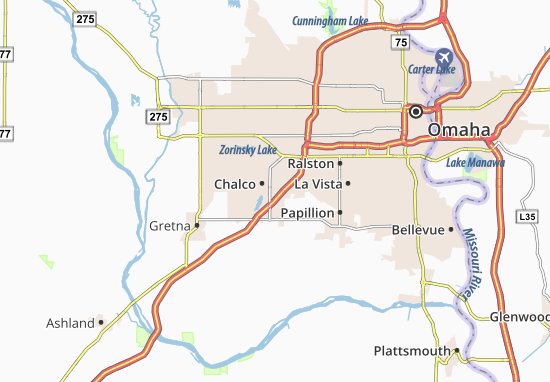 Karte Stadtplan Chalco