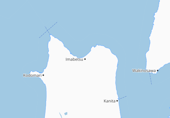 Karte Stadtplan Imabetsu