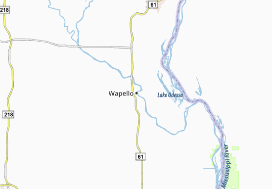 Mapa Wapello