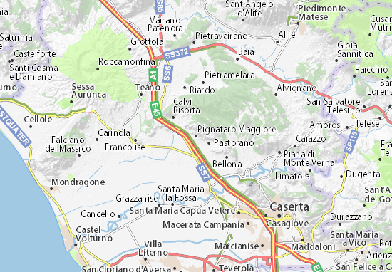 Karte Stadtplan Pignataro Maggiore