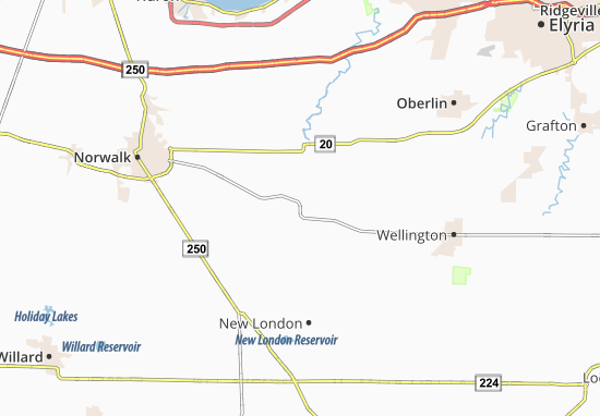 Kaart Plattegrond Clarksfield
