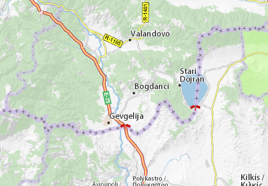 Mapa Bogdanci