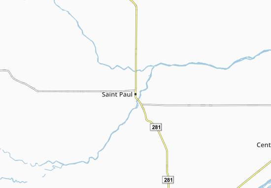 Kaart Plattegrond Saint Paul