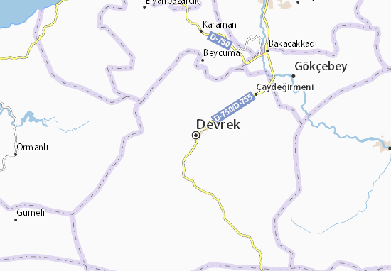 Devrek Map