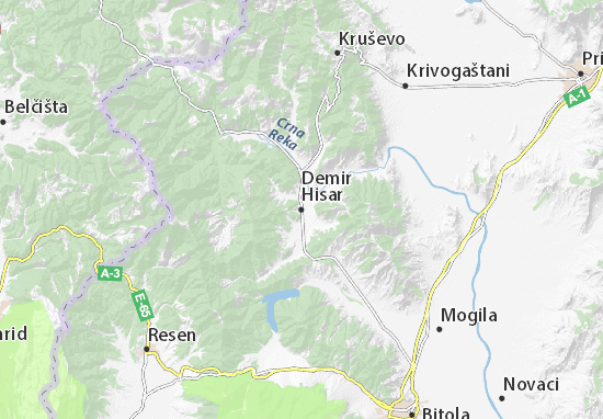 Demir Hisar Map