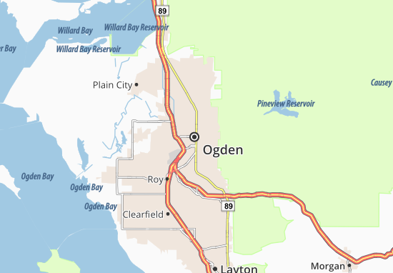 Mapa Ogden