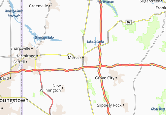 Karte Stadtplan Mercer