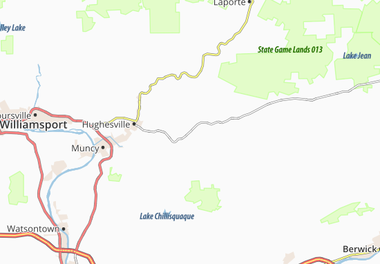Karte Stadtplan Lairdsville