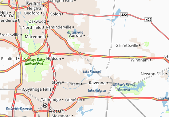 Karte Stadtplan Streetsboro