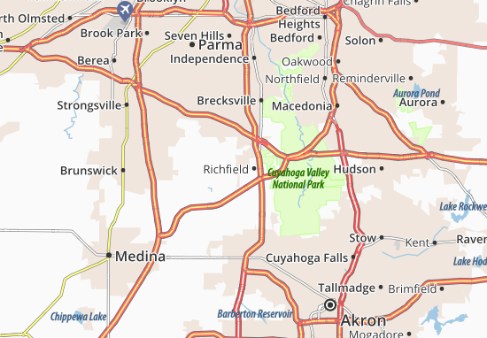 Karte Stadtplan Richfield