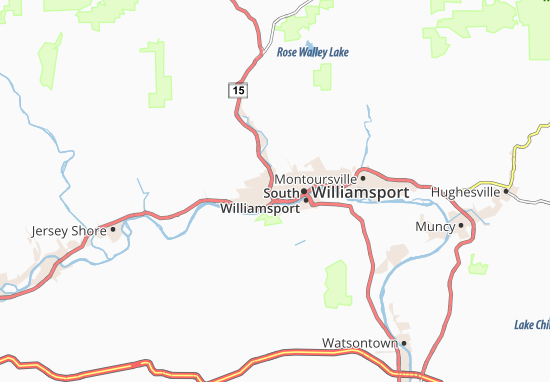 Kaart Plattegrond Williamsport