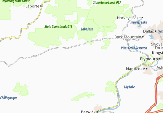 Kaart Plattegrond Fairmount Springs