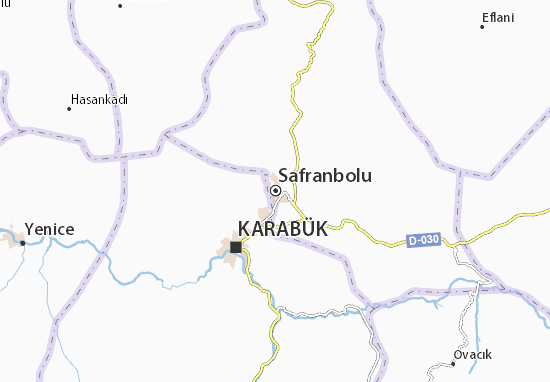 Mapa Safranbolu