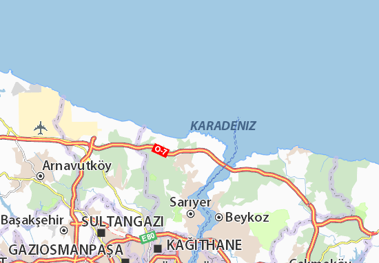 Karte Stadtplan Kumköy