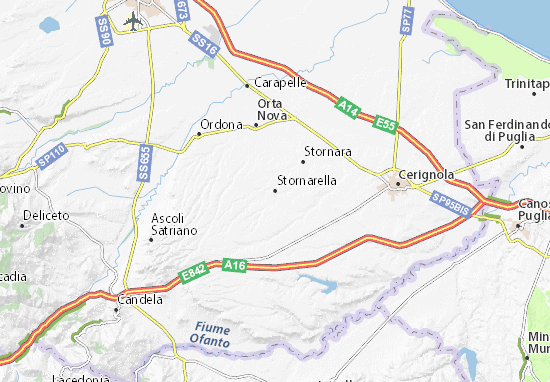 Karte Stadtplan Stornarella