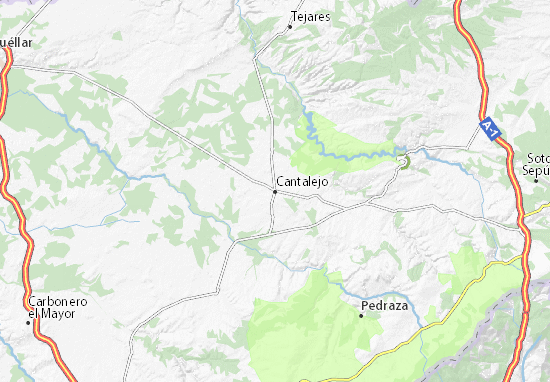 Kaart Plattegrond Cantalejo