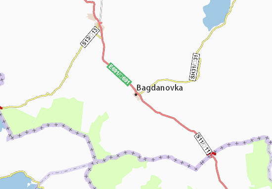 Bagdanovka Map