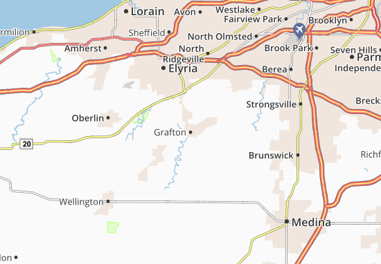 Karte Stadtplan Grafton