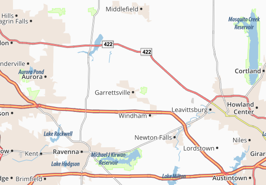 Kaart Plattegrond Garrettsville