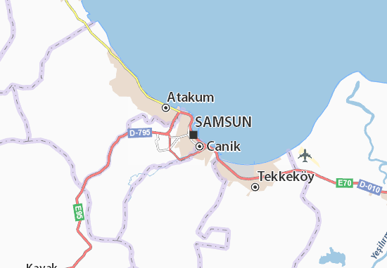 Karte Stadtplan Samsun