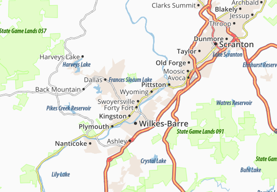 Mapa Swoyersville