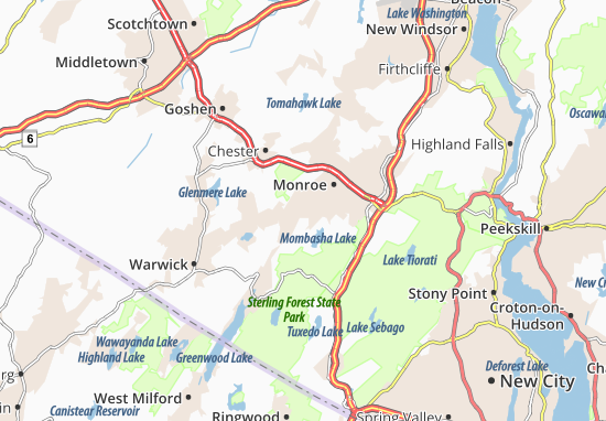 Karte Stadtplan Walton Park