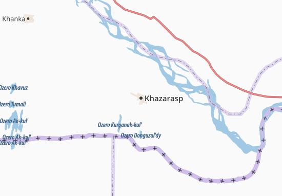 Karte Stadtplan Khazarasp