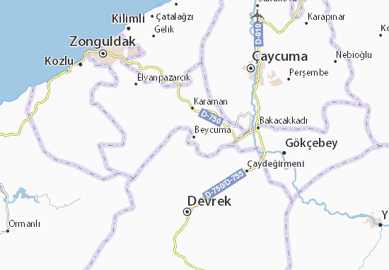 Beycuma Map