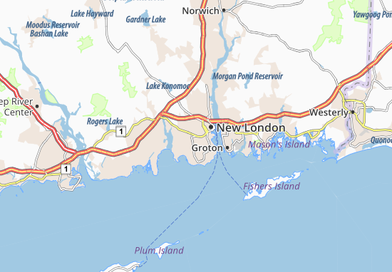 Karte Stadtplan Central Waterford
