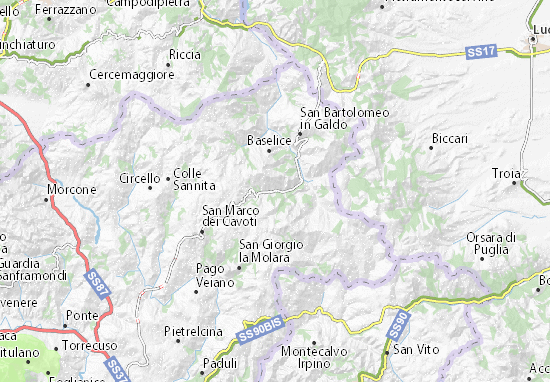 Foiano di Val Fortore Map