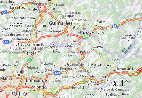 Kaart Plattegrond Santa Eulália