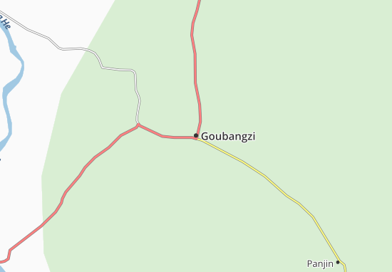 Kaart Plattegrond Goubangzi