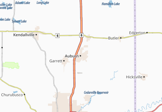 Mapa Auburn