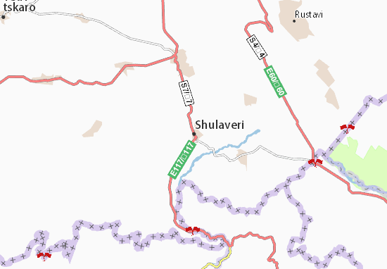 Karte Stadtplan Shulaveri