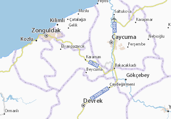Karte Stadtplan Karaman